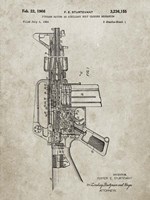 Firearm With Auxiliary Bolt Closure Mechanism Patent - Sandstone Fine Art Print