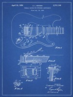 Tremolo Device for Stringed Instruments Patent - Blueprint Fine Art Print