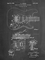 Tremolo Device for Stringed Instruments Patent - Chalkboard Fine Art Print
