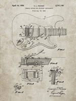 Tremolo Device for Stringed Instruments Patent - Sandstone Fine Art Print