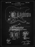 Tremolo Device for Stringed Instruments Patent - Vintage Black Fine Art Print