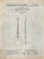 Stringed Musical Instrument Patent - Antique Grid Parchment Fine Art Print