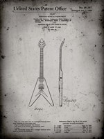 Stringed Musical Instrument Patent - Faded Grey Fine Art Print