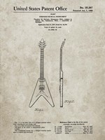 Stringed Musical Instrument Patent - Sandstone Fine Art Print