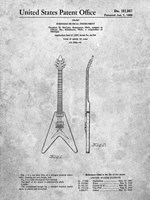 Stringed Musical Instrument Patent - Slate Fine Art Print