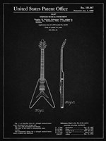 Stringed Musical Instrument Patent - Vintage Black Fine Art Print