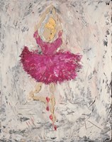 Ballerina on Stage Fine Art Print