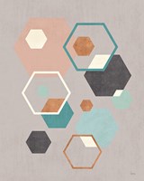 Abstract Geo III Gray Fine Art Print