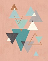 Abstract Geo II Pink Fine Art Print