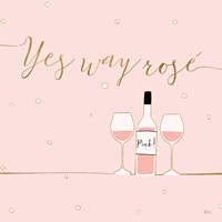 Underlined Bubbly VI Pink Framed Print