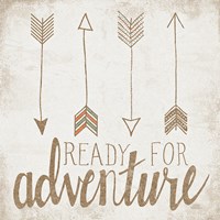 Ready for Adventure Beige Fine Art Print