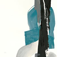 Black and Teal I Fine Art Print