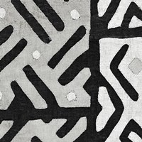 Kuba Cloth I Square II BW Fine Art Print