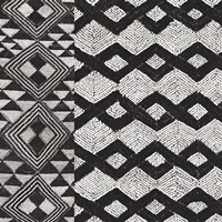 Kuba Cloth Mat I BW Fine Art Print