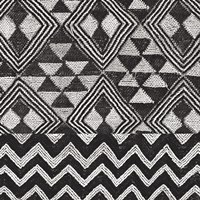 Kuba Cloth Mat II BW Fine Art Print