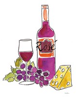 Wine Time III Rose Fine Art Print