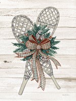 Holiday Sports on Wood III Luxe Fine Art Print