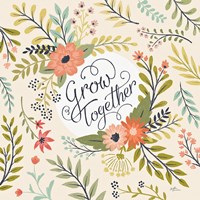 Retro Garden V Fine Art Print