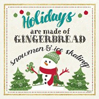 Winter Wonderland IV on White Fine Art Print