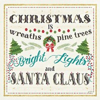 Winter Wonderland VI on White Framed Print