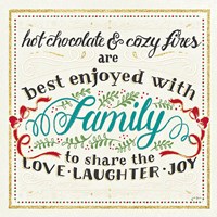 Winter Wonderland VII on White Framed Print