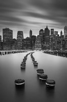 Manhatan Piles Vertical Fine Art Print