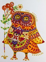 Decorated Owl Fine Art Print