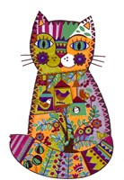 Folk Cat 2 Fine Art Print