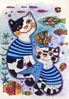 Sea Cats 3 Fine Art Print