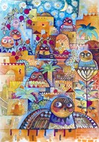 Jerusalem Owls 2 Fine Art Print