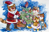Christmas Cats Fine Art Print