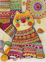 Cat Wearing a Jumper 2 Fine Art Print