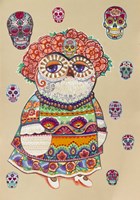 Day of Dead Owl Fine Art Print