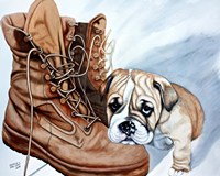 Boots Bulldog Fine Art Print