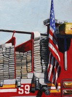 Engine 59 American Flag Fine Art Print