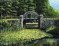 Garden Bridge Fine Art Print