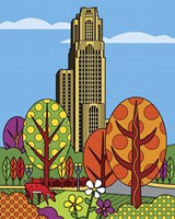 Cathedral Of Learning Pittsburgh Fine Art Print
