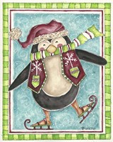 Skating Penguin Fine Art Print