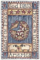 God Bless America Home of The Brave Fine Art Print