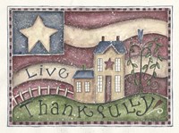 Live Thankfully Fine Art Print