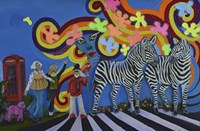 Bubblegum Pop Zebras Fine Art Print