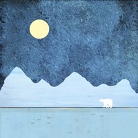 Fishing At The Pole Fine Art Print