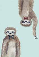 Hipster Sloths Fine Art Print