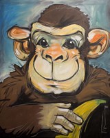 Sam The Monkey Fine Art Print