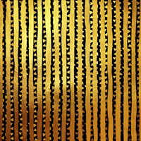 Golden Tribal Vertical Fine Art Print