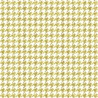 Gold Houndstooth On White Fine Art Print