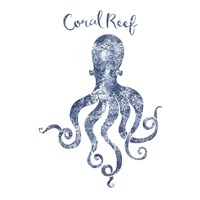 Octopus Coral Reef Fine Art Print