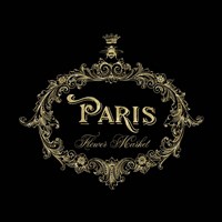 Paris Flower Market In Gold Fine Art Print