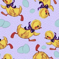 Cute Ducking Pattern Fine Art Print