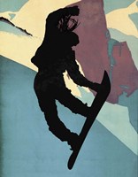 Snowboarding Betty Morning Light Fine Art Print